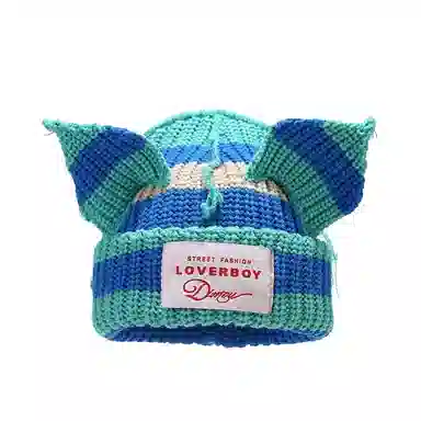 Oxygen Cherry Pig Ear Knit Hat