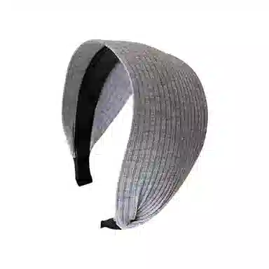 蒙妮 复古高级感条纹宽边针织头箍 塑料 发箍 女款