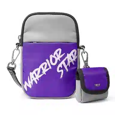 Warrior Nylon Shoulder Bag Purple