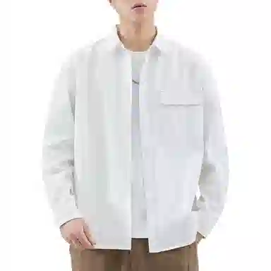 瑞梵帝斯 日系复古工装衣春季宽松休闲美式潮流百搭外穿衬衣做旧水洗工艺质感拉满多口袋设计久穿不易起球日常通勤衬衫 男款