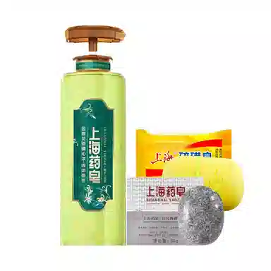 上海药皂 金银花硫磺沁凉液体香皂 抑菌除螨控油