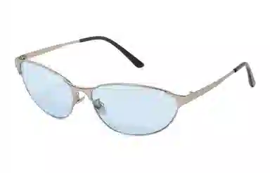 优幽兰 时尚潮流美式个性墨镜复古小框高级感防紫外线边框小脸街拍潮 金属 太阳眼镜 女款