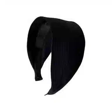 蒙妮 复古高级感条纹宽边针织头箍 塑料 发箍 女款