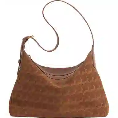 妙迪 早秋人气款冬季双面可背时尚潮流百搭托特包麂皮植鞣头层 牛皮革 单肩包 常规 女款 焦糖棕