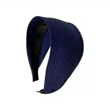 蒙妮 复古高级感条纹宽边针织头箍 塑料 发箍 女款