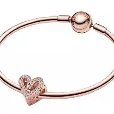 Pandora Sparkling Heart Dream Bracelet Rose Gold