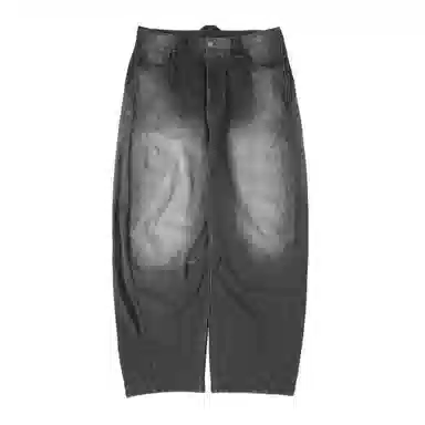 LANQI MONTE Washed Wide-Leg Jeans