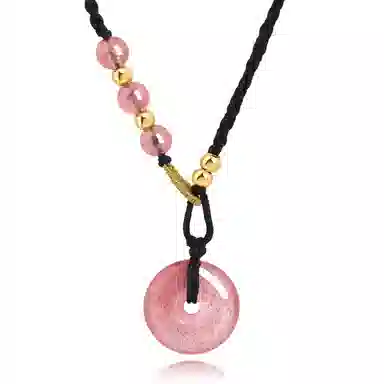 【圆满顺遂 】 老凤祥 新中式国潮 平安无事 岁岁安 轻奢小众时尚百搭高级感#好运 黑曜石 项链 男女同款情侣款