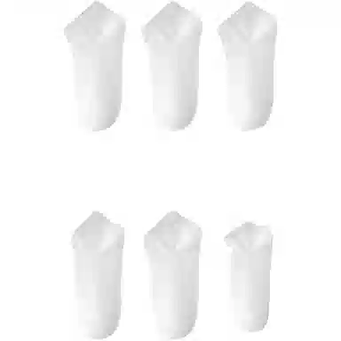 妮轻 纯棉防臭吸汗纯色简约短袜 男款