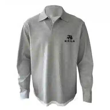 H.V.G.A logocleanfitallgreyPolo