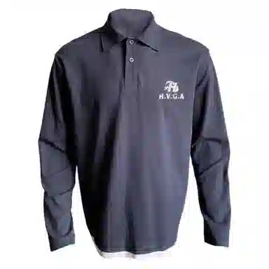 H.V.G.A logocleanfitallgreyPolo