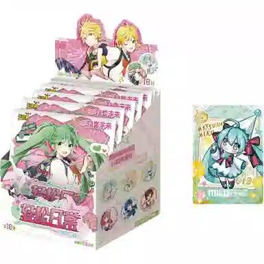 卡游 初音未来 轻松日常徽章系列吧唧 徽章