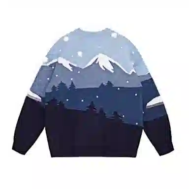 VALLEYOUTH Snow Mountain Jacquard Sweater