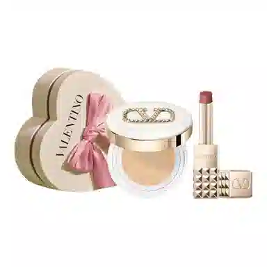 Valentino LN2 Cushion + Studded Lipstick 134R Set