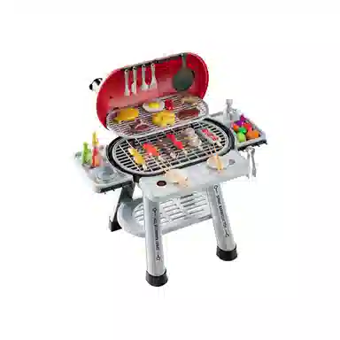 咕轹 喷雾烧烤炉 户外室内互动 按压出水仿真做饭 过家家玩具