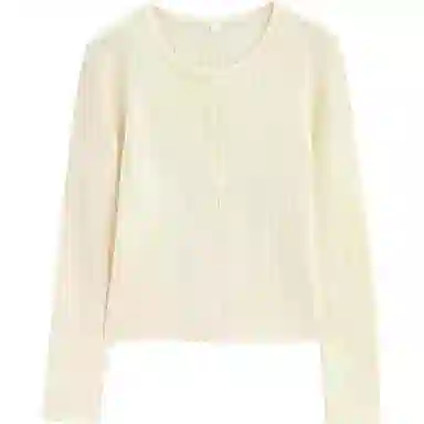 爱依服 简约通勤韩版温柔风针织衫 女款