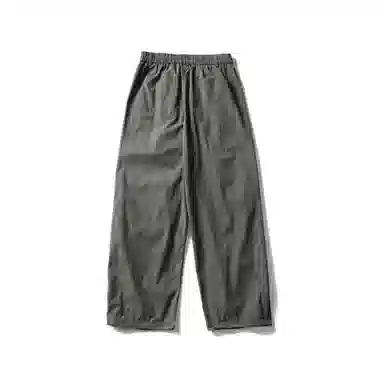 【dme】 美式潮牌纯色抽绳伞兵裤宽松阔腿简约运动百搭直筒工装休闲裤 男女同款