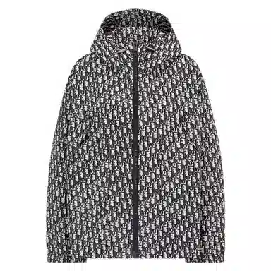 Dior SS23 Logo Zip Hoodie Blue