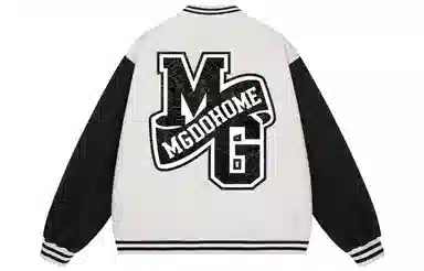 MGDOHOME Vintage Logo Baseball Jacket