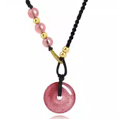 【圆满顺遂 】 老凤祥 新中式国潮 平安无事 岁岁安 轻奢小众时尚百搭高级感#好运 黑曜石 项链 男女同款情侣款