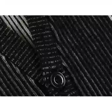 Dickies V-Neck Striped Cardigan Asphalt Black