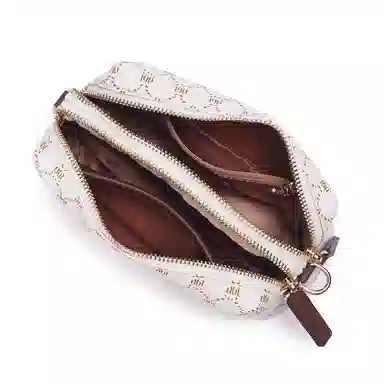 都宝路 日常通勤质感百搭印花长款钱包便携 合成革 单肩包 中号 女款 多色