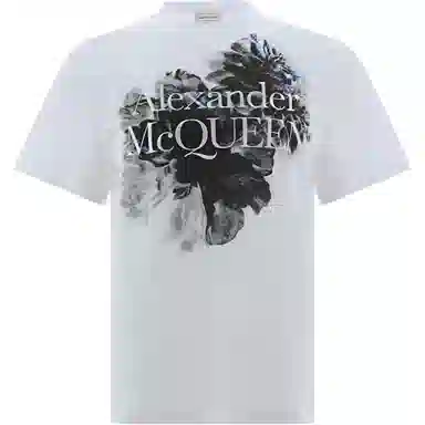 Alexander McQueen SS24 Dutch Flower Logo T-Shirt T