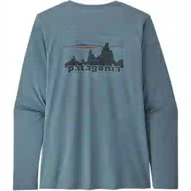 patagonia Women's Long-Sleeved Capilene Cool Daily Graphic Shirt C1logo T