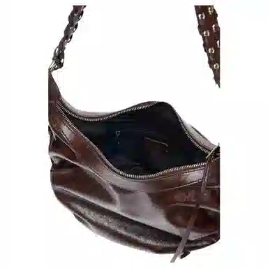 ZARA Fringed Burgundy Shoulder Bag