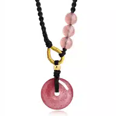 【圆满顺遂 】 老凤祥 新中式国潮 平安无事 岁岁安 轻奢小众时尚百搭高级感#好运 黑曜石 项链 男女同款情侣款