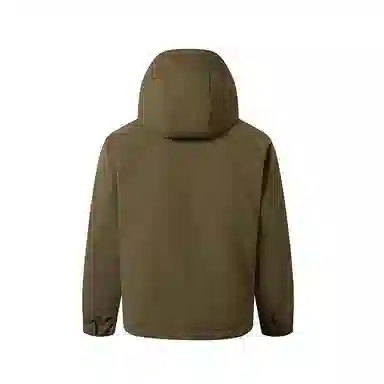 鸭鸭 纯色短款拉链长袖羽绒服 男女同款