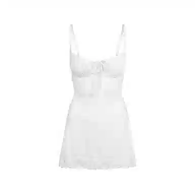 SKIMS FW25 LOGO POINTELLE MINI DRESS