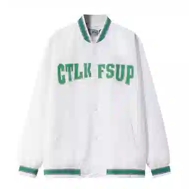 乱步 美式拼色港风运动宽松学生韩版夹克外套 男女同款