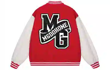 MGDOHOME Vintage Logo Baseball Jacket