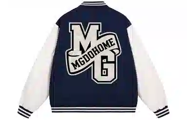 MGDOHOME Vintage Logo Baseball Jacket