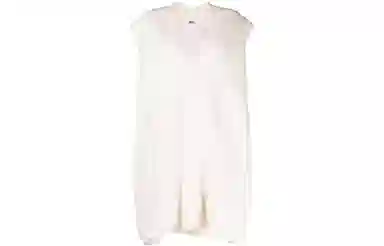 MM6 Maison Margiela V-Neck Sleeveless Sweater White