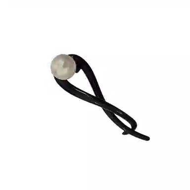 希铃 简约大气扭扭夹大珠珠高级 亚克力 发夹 女款