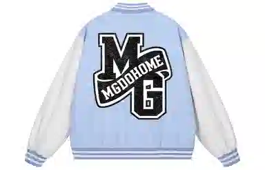 MGDOHOME Vintage Logo Baseball Jacket