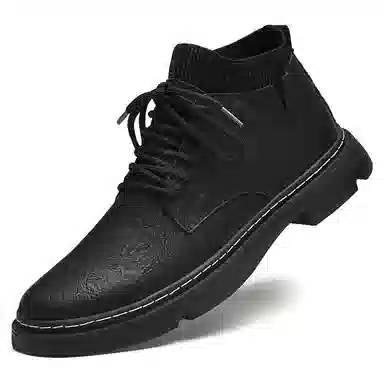 简约小众风格 融合潮流通勤等多元特质 短筒 马丁靴 男款