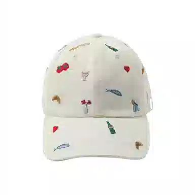 心水好物 可爱刺绣棒球帽夏季薄款透气百搭显脸小大头围遮阳防晒 棉  鸭舌帽 男女同款情侣款