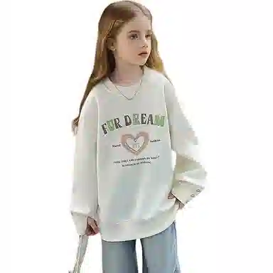 韩素伊卫衣 女童春秋款女孩春款中大儿童洋气纯棉打底衫上衣服潮春装 青少年