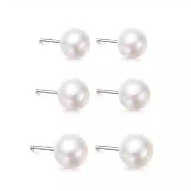 珍珠耳饰套装 千桐 韩版气质简约百搭高级感 塑料 耳钉 男女同款情侣款