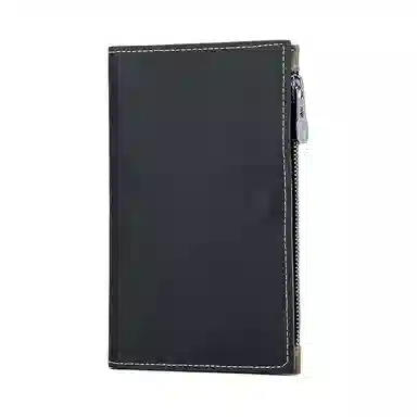 掐尖 纯色旅行多功能拉链 二层牛皮 机票夹证件袋护照包 男女同款情侣款 多色