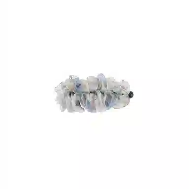 水中玉 网纱褶皱香蕉夹高级感慵懒风高马尾半扎发发卡头饰 亚克力 发夹 女款