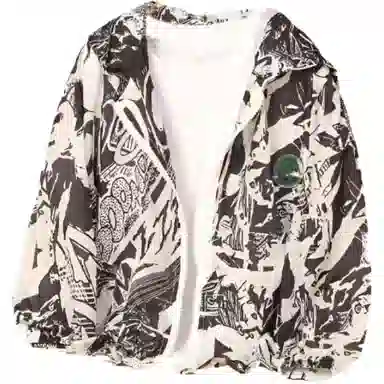 十月妈咪 漫画轻薄夹克 儿童款 黑色