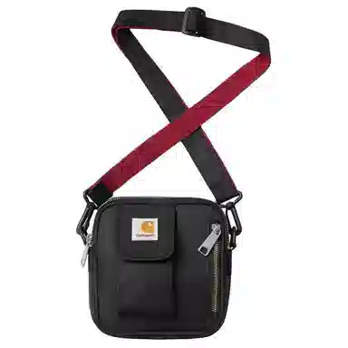 Carhartt WIP Nylon Crossbody Bag Small Black Red
