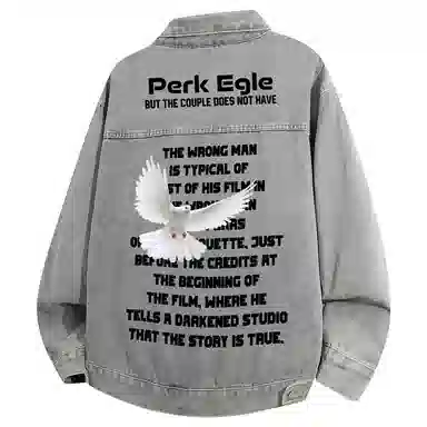 PERK EGLE Anti-War Series Denim Jacket