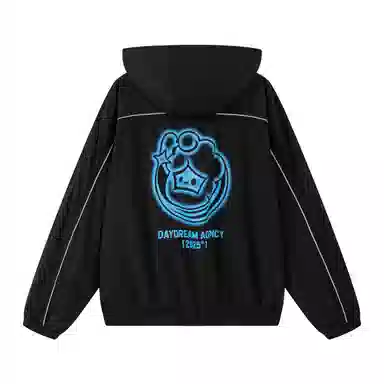 Mr. Jiangnan Line Stitch Detachable Hood Jacket