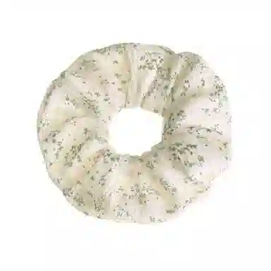 千桐 绿色碎花大肠清新蝴蝶结织带氛围感头饰#好运 聚酯纤维 发圈 男女同款情侣款