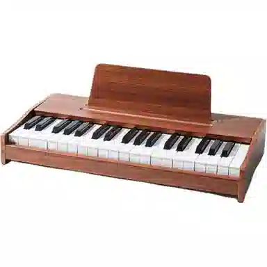 乐乐鱼 木质小钢琴电子琴 可弹奏 玩具